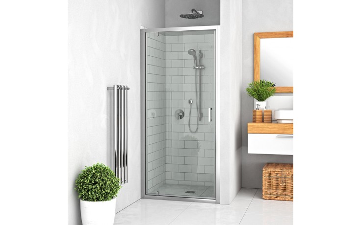 ROTH LEGA LINE LLDO1/700 sprchové dveře 700x1900mm jednokřídlé pro instalaci do niky, rámové, brillant/intimglass