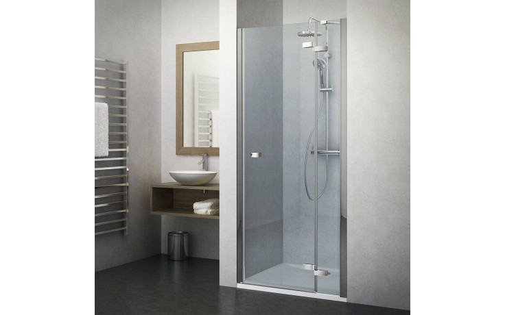 ROTH ELEGANT LINE GDNP1/1200 sprchové dveře 1200x2000mm pravé jednokřídlé pro instalaci do niky, bezrámové, brillant/transparent