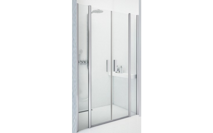 ROTH TOWER LINE TDN2/1400 sprchové dveře 140x200 cm, lítací, stříbro/sklo transparent