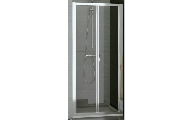 SANSWISS TOP LINE TOPK sprchové dveře 1000x1900mm, zalamovací, bílá/sklo Durlux