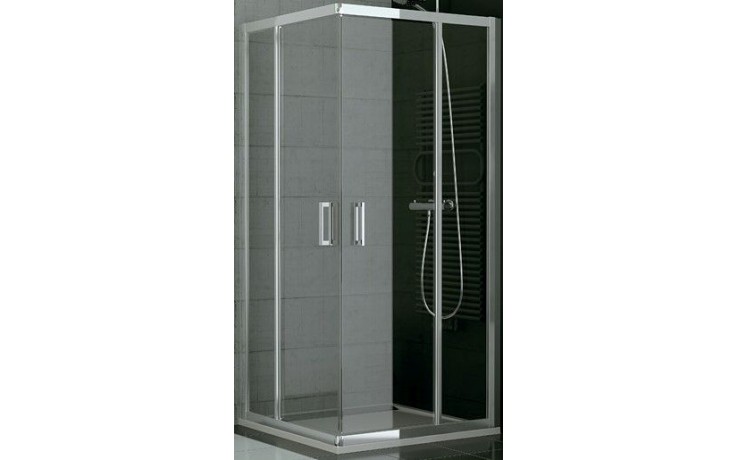 SANSWISS TOP LINE TOPG sprchové dveře 1200x1900mm, dvoudílné posuvné, levý díl pro rohový vstup, aluchrom/čiré sklo