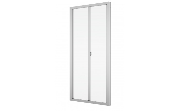 SANSWISS TOP LINE TOPK sprchové dveře 90x190 cm, zalamovací, matný elox/linie sklo