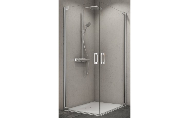 CONCEPT 300 STYLE sprchové dveře 800x2000mm, jednokřídlé, levé, aluchrom/čiré sklo