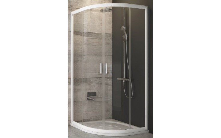 RAVAK BLIX BLCP4 90 sprchový kout 90x90 cm, R488, posuvné dveře, bílá/sklo transparent