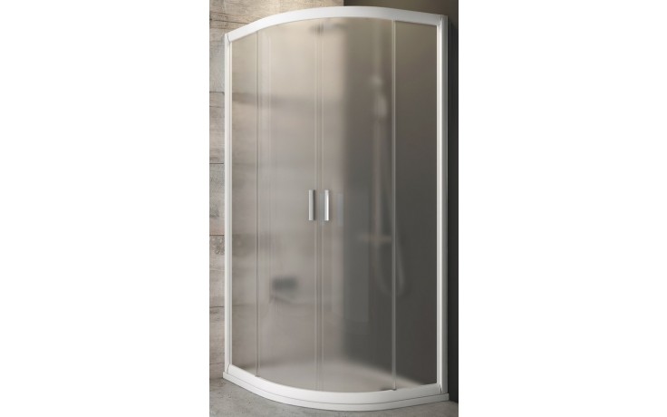 RAVAK BLIX BLCP4 80 sprchový kout 80x80 cm, R488, posuvné dveře, bílá/sklo grape