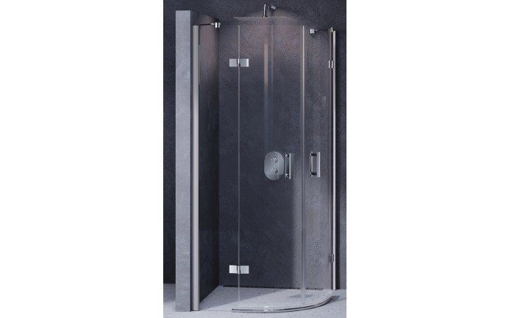 RAVAK SMARTLINE SMSKK4 90 sprchový kout 90x90 cm, R489, křídlové dveře, chrom/sklo transparent