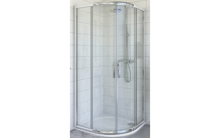 ROTH PROXIMA LINE PXR2N/900 sprchový kout 90x90 cm R550, posuvné dveře, brillant/sklo transparent