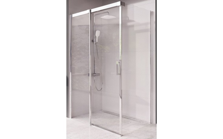 RAVAK MATRIX MSDPS 100/100 L sprchový kout 100x100 cm, rohový vstup, posuvné dveře, levý, bílá/sklo transparent