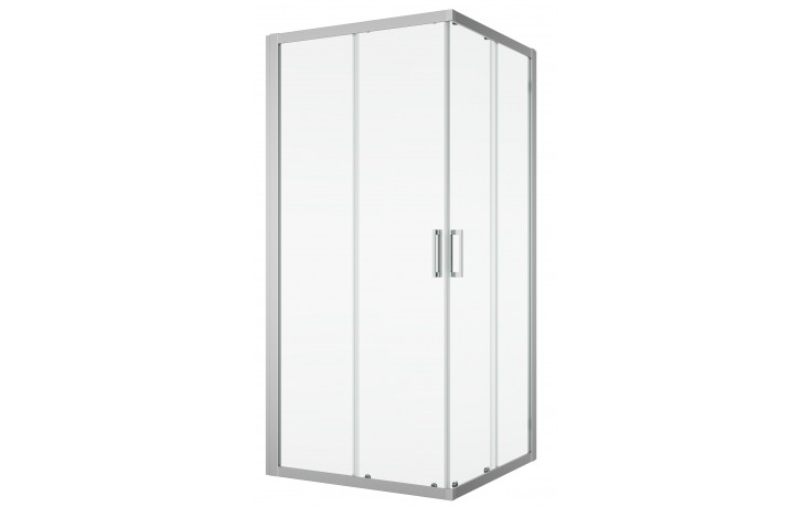 SANSWISS TOP LINE TOPAC sprchový kout 100x100 cm, rohový vstup, posuvné dveře, aluchrom/čiré sklo