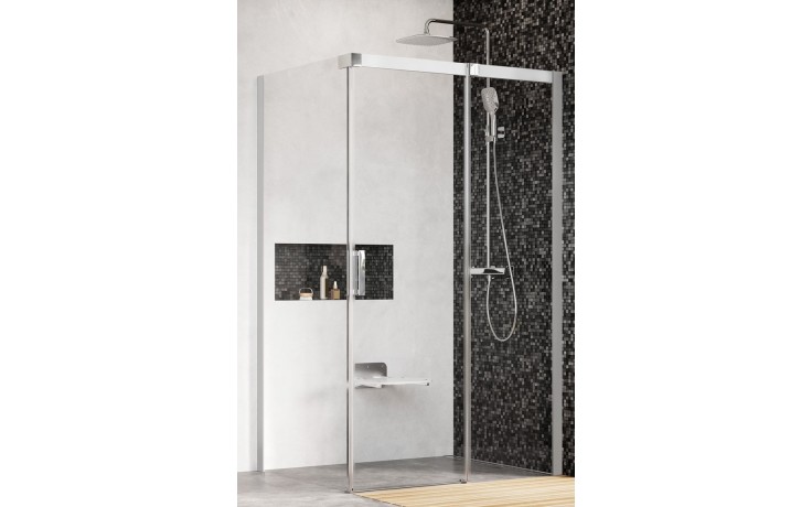 RAVAK MATRIX MSDPS 100/80 P sprchový kout 100x80 cm, rohový vstup, posuvné dveře, pravý, satin/sklo transparent