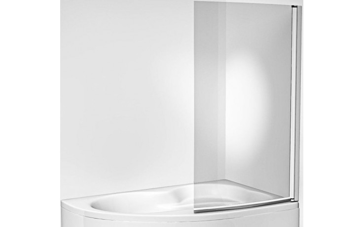 JIKA MIO jednodílná vanová zástěna 910x1530mm, levopravá transparentní