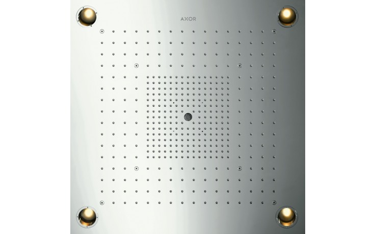 AXOR SHOWER SOLUTIONS SHOWERHEAVEN 720/720 3JET horní sprcha 720x720 mm, 3 proudy, s LED osvětlením, vzhled nerezu