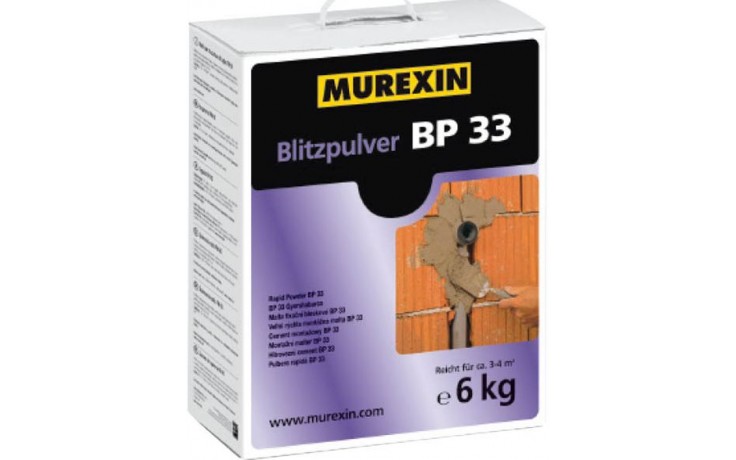 MUREXIN BP 33 cementová malta 6kg, fixační, rychletuhnoucí