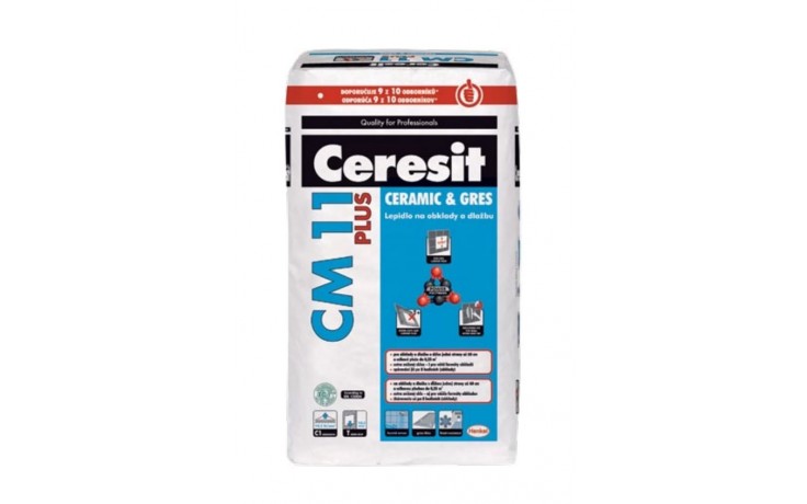 CERESIT CM 11 PLUS cementové lepidlo pro gresové dlažby 25 kg