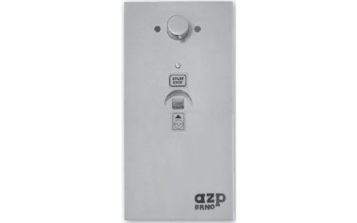 AZP BRNO BSZA 01.TV sprchový automat 250x500mm, s termostatickým ventilem, vestavěný, žetonový, bezpečnostní, nerez