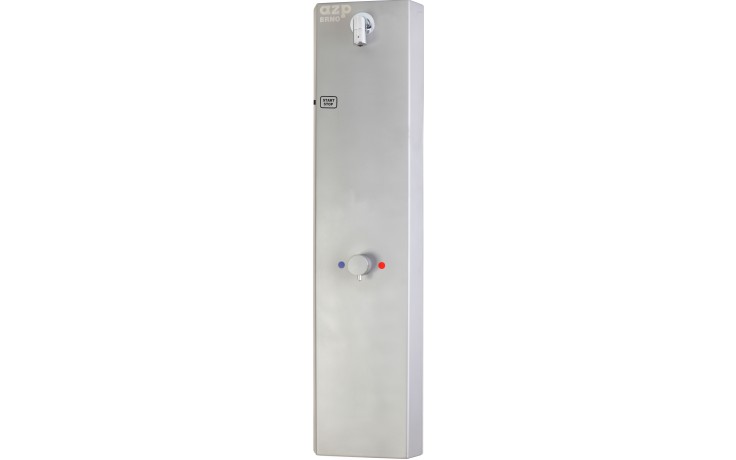 AZP BRNO AUS 3.B sprchový panel 250x1000mm, 6V, s termostatickým ventilem, senzorový, nerez