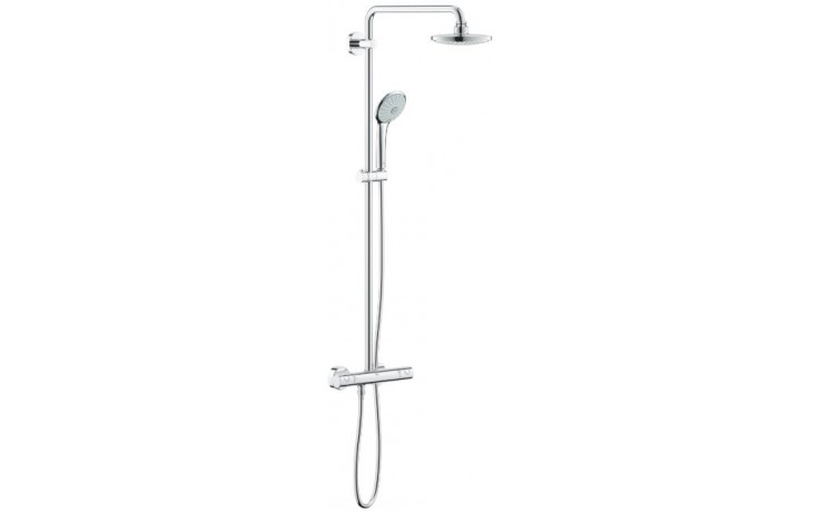 GROHE EUPHORIA SYSTEM 180 sprchový set s termostatickou baterií, hlavová sprcha, ruční sprcha, tyč, hadice, chrom