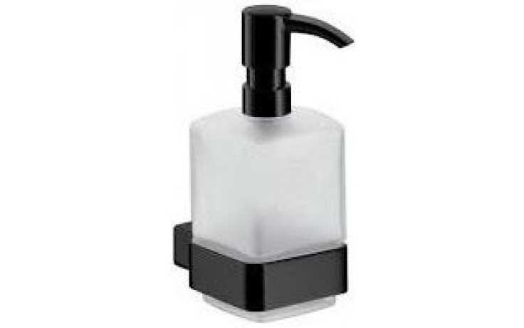 EMCO CONCEPT BLACK dávkovač tekutého mýdla, nástěnný, sklo, černá