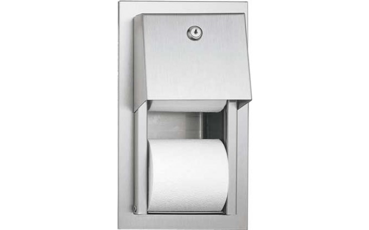 AZP BRNO zásobník toaletního papíru 160x90mm, vestavěný, nerez