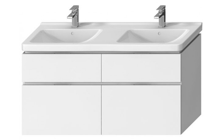 JIKA CUBITO-N skříňka pod umyvadlo 1280x467x683mm, 4 zásuvky, bílá