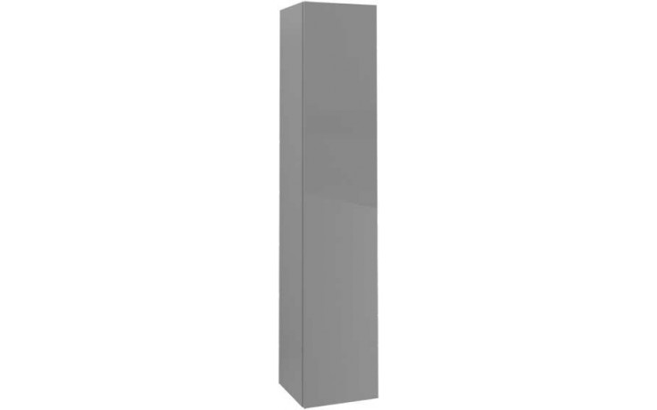 VILLEROY & BOCH VERITY LINE skříňka 350x342x1743mm, vysoká, levá, Glossy Grey
