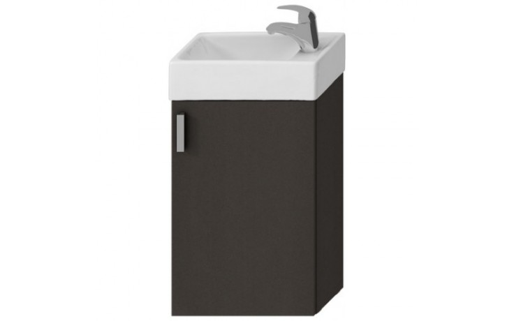 JIKA PETIT skříňka s umývátkem 386x221x585mm, šedá/šedá
