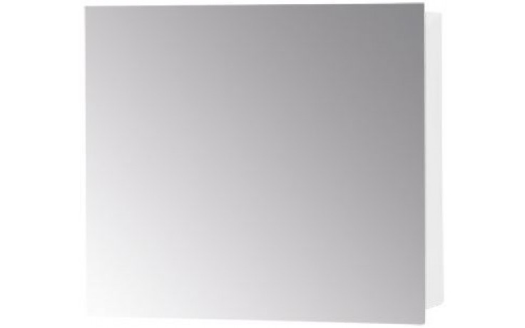 DŘEVOJAS Q GA 60 zrcadlová skříňka 60x68x14,8 cm, panty vlevo, lamino, lesklá bílá