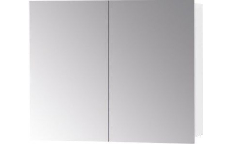 DŘEVOJAS Q GA2 70 zrcadlová skříňka 70x68x14,8 cm, lamino, lesklá bílá