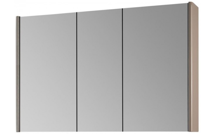 DŘEVOJAS ENZO GA3OE 120 zrcadlová skříňka 115,6x74,1x15,3 cm, osvětlení s regulací stmívání, s vypínačem a el. zásuvkou, lamino/MDF, vysoce lesklá bílá