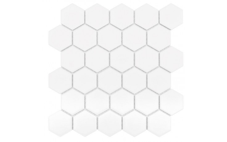 DUNIN HEXAGONIC mozaika 27,1x28,2(5,1x5,8)cm, mat, white