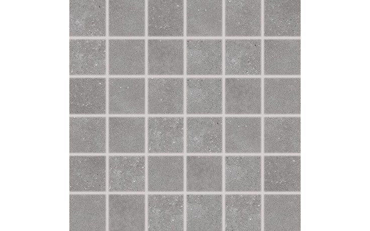 RAKO BETONICO mozaika 30x30(5x5)cm, lepená na síti, šedá