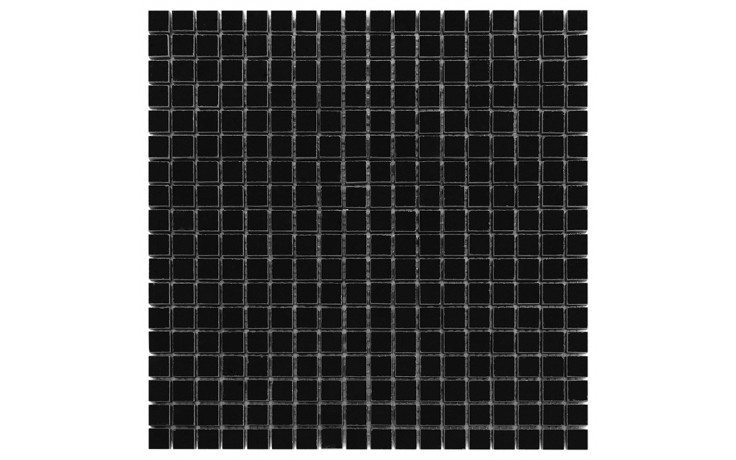 DUNIN BLACK & WHITE mozaika 30,5x30,5(1,5x1,5)cm, lesk, black