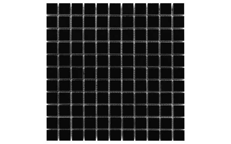 DUNIN BLACK & WHITE mozaika 30,5x30,5(2,5x2,5)cm, lesk, black