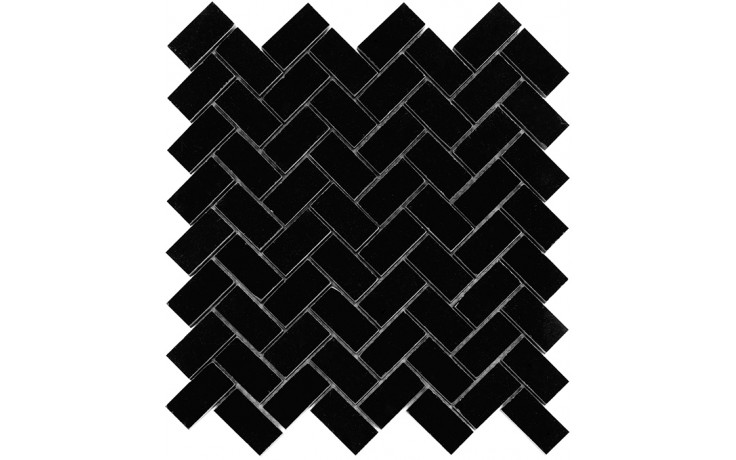 DUNIN BLACK & WHITE mozaika 28,5x30,5(2,4x4,8)cm, lesk, black