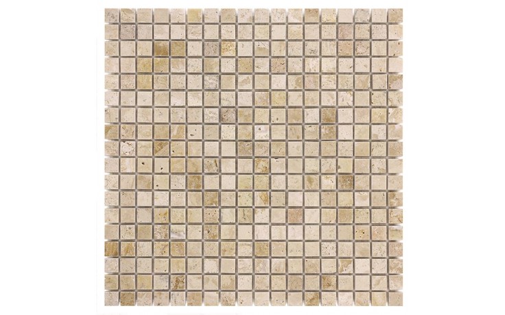 DUNIN TRAVERTINE + EMPERADOR mozaika 30,5x30,5(1,5x1,5)cm, lesk, beige