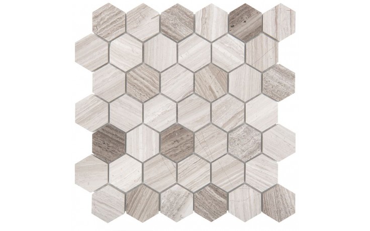 DUNIN WOODSTONE mozaika 29,8x30,2(4,8x5,5)cm, lesk, grey