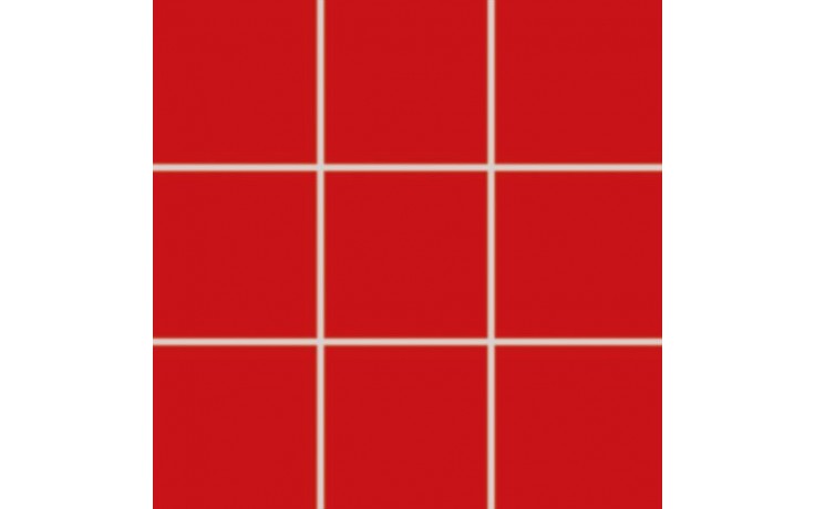 RAKO COLOR TWO mozaika 30x30cm, lepená na síťce, mat hladká, červená