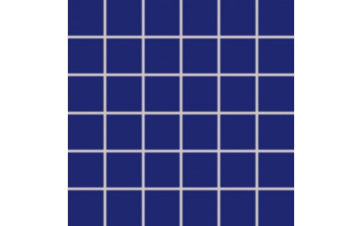 RAKO COLOR TWO mozaika 30x30cm, 5x5cm, mat, lepená na síťce, tmavě modrá