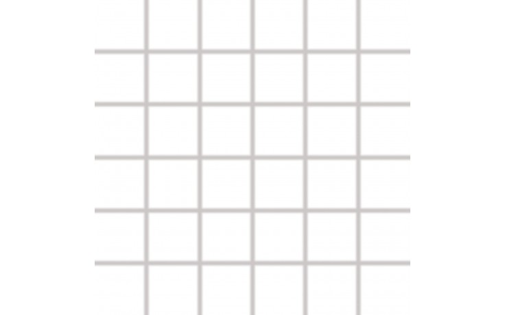 RAKO COLOR TWO mozaika 30x30cm, 5x5cm, lesk, lepená na síťce, bílá