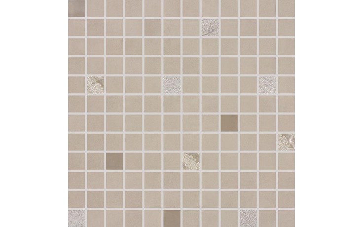 RAKO UP mozaika 30x30cm, 2,5x2,5cm, lepená na síťce, šedo-hnědá