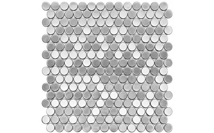 DUNIN METALLIC mozaika 30x30(2x2)cm, silver