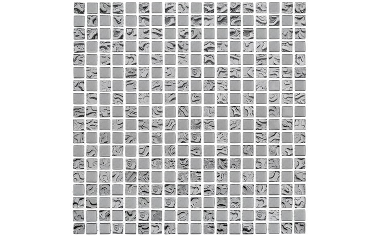 DUNIN GLASS MIX mozaika 30x30(1,5x1,5)cm, lesk, silver mix