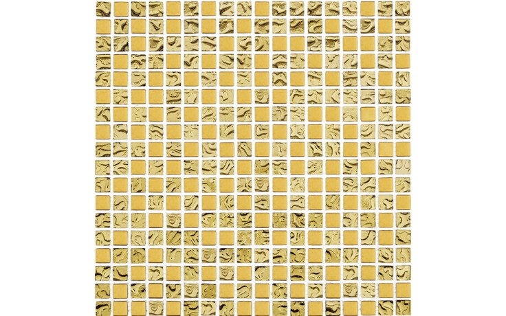 DUNIN GLASS MIX mozaika 30x30(1,5x1,5)cm, lesk, gold mix