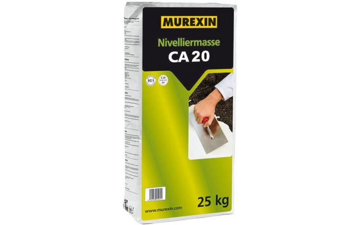 MUREXIN CA 20 nivelační hmota 25 kg, samozabíhavá, na bázi kalciumsulfátu, na anhydrit