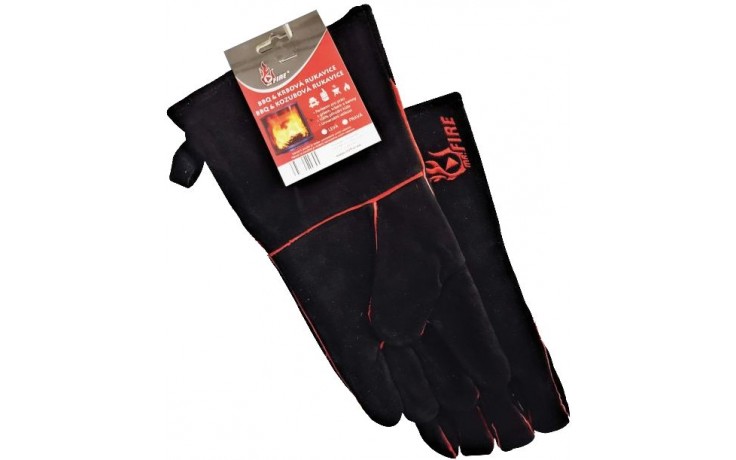 HELFARE rukavice z přírodní kůže, orientace pravá, univerzální velikost, černá