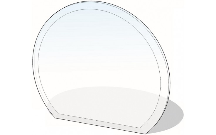 LIENBACHER sklo pod kamna 1200x1050mm, částečný kruh