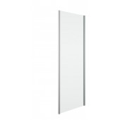 CONCEPT 100 boční stěna 80x190 cm, matná stříbrná/čiré sklo