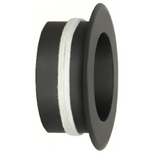 Redukce 200/180mm, do keramických komínů s kroužkem, ocel černá