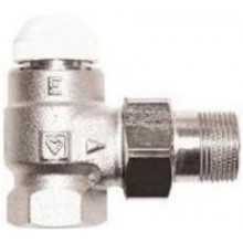 HERZ TS-E 7724 termostatický ventil 1/2", rohový, pro samotížné soustavy, vnitřní/vnější závit, mosaz