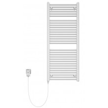 KORADO KORALUX LINEAR MAX - E koupelnový radiátor 1500/450, tyč vlevo ze skříně/zásuvky, bílá RAL9016